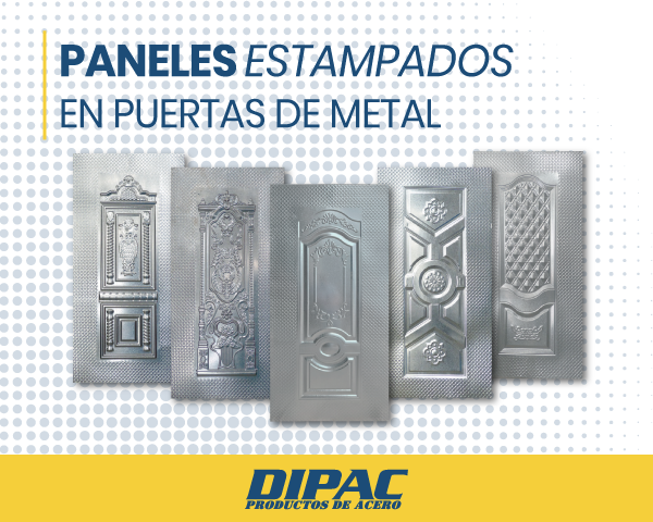 Paneles estampados en puertas de metal - Dipac